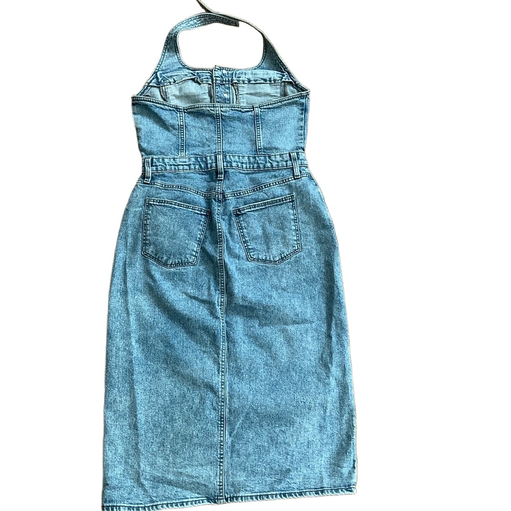 Universal Thread Blue Button Front Sleeveless Fro… - image 8
